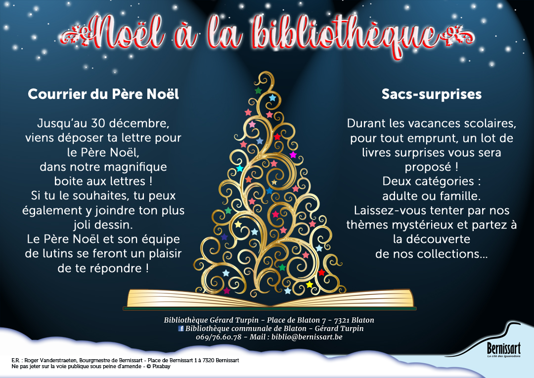 Noël à la bibliothèque Noel bibliothèque